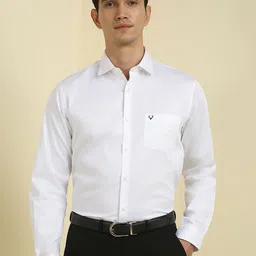 Allen Solly Slim Fit Spread Collar Cotton Formal Shirt-picture-39