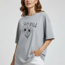 Calm Down Women Floral Printed T-shirt-picture-28