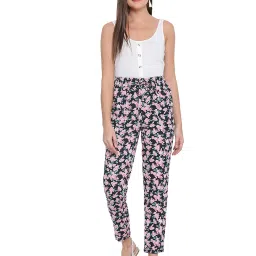 Oxolloxo Multicolor Floral Print Fiasca Pants image 4