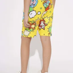 Jack & Jones Junior Boys Lemon Cotton Printed Shorts image 2