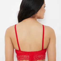 Clovia Red Non Wired Padded Bralette Bralette image 2