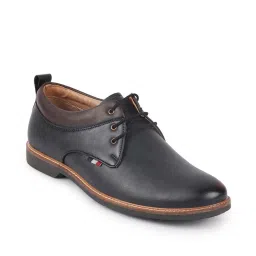 Fausto Men's Navy Derby Shoes image 3