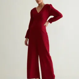 Cover Story Maroon Jumpsuit-image-54