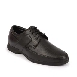 Fausto Men's Black Derby Shoes image 3