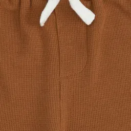 Pantaloons Junior Brown Cotton Color Block Shorts image 3