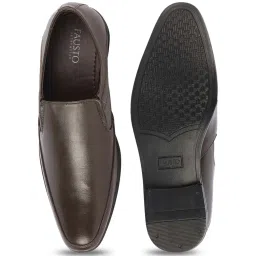 Fausto Men's Brown Formal Loafers image 3
