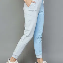 KAPPA Blue Cotton Printed Joggers image 3