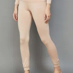 Ginger by Lifestyle Beige Regular Fit Thermal Pyjamas image 3