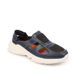 Fausto Men's Navy Back Strap Sandals image 3