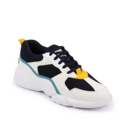 Fausto Men's White Casual Sneakers image 3