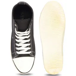 Fausto Men's Black Ankle High Sneakers image 3