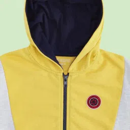 Pantaloons Junior Multicolor Cotton Color Block Full Sleeves Sweatshirt image 3