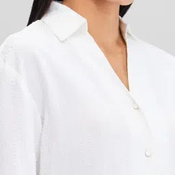 Spykar White Regular Fit Shirt image 5
