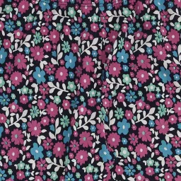 Pantaloons Junior Navy & Pink Cotton Floral Print Leggings image 3