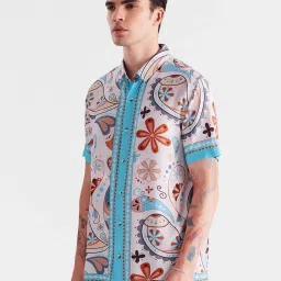 The Souled Store Off White Regular Fit TSS Originals: Indie Block Holiday Shirt image 3