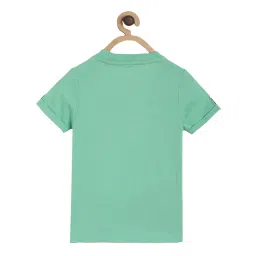 MINIKLUB Boys Green Printed T-Shirt image 2