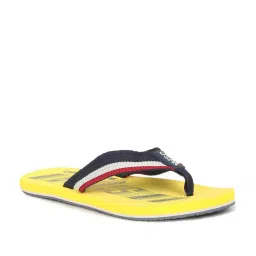 U.S. Polo Assn. Men's Ingrid White & Yellow Flip Flops image 3