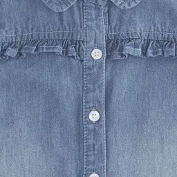 Pantaloons Junior Blue Cotton Regular Fit Top image 3