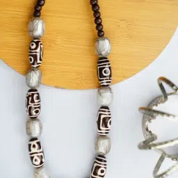IMLI STREET Multicolor Ethnic Tribal Handmade Resin Beaded Necklace-image-71