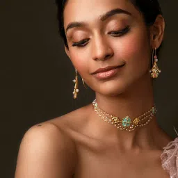 Shaya Iski Uski 18k Gold-Plated Brass Earrings image 3