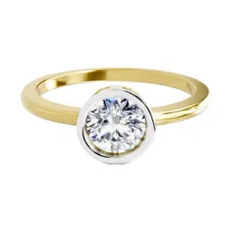 Sparkles 14k (585) Yellow Gold Solitaire Lab Grown Diamond for Women-picture-12