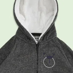 Pantaloons Baby Black Cotton Embroidered Full Sleeves Sweatshirt image 3