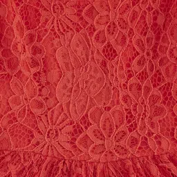 Pantaloons Baby Red Cotton Floral Print Dress image 3