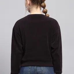 Monte Carlo Wine Polyester Blend Printed Full Sleeve Sweatshirt image 2