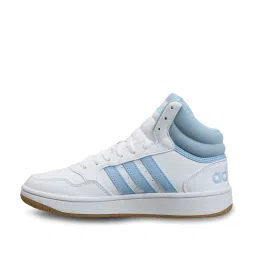 Adidas Women's HOOPS 3.0 MID White Basketball Shoes image 3