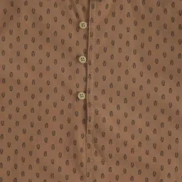 Pantaloons Junior Brown Cotton Printed Full Sleeves Shirt image 3