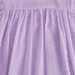 Pantaloons Junior Purple Cotton Regular Fit Dress image 3