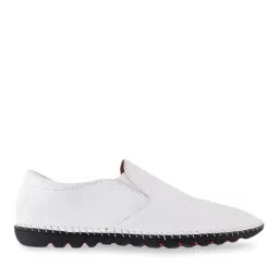Mochi Men's White Casual Slip-Ons image 1