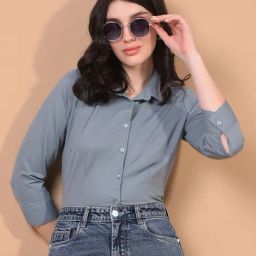Crimsoune Club Green Blended Solid Shirt-picture-13
