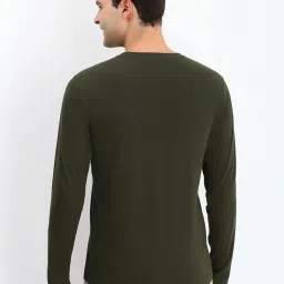 Allen Solly Green Cotton Regular Fit T-Shirt image 2