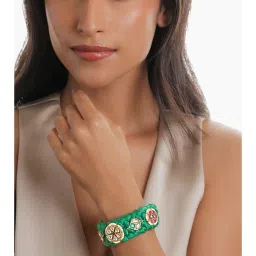 Curio Cottage Weave of Spring Kundan Bracelet image 2