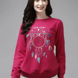 Cayman Pink Cotton Printed Sweatshirt image 1