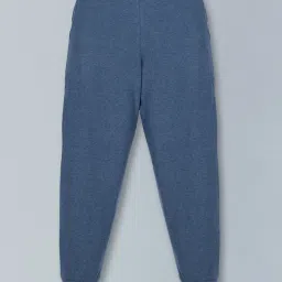 Kiddopanti Kids Blue & Orange Cotton Regular Fit Trackpants (Pack of 2) image 3