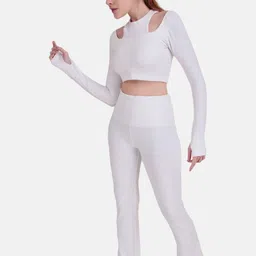 Wearjukebox Power Move Cutout Top With High-Rise Trousers Co-Ords image 3