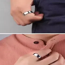 Lila Silver-Plated Thumb Finger Ring image 2
