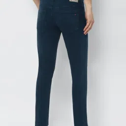 Louis Philippe Jeans Teal Blue Cotton Slim Fit Jeans image 2