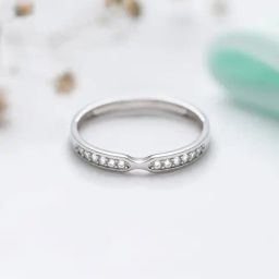 Zavya 925 Sterling Silver Classic Rhodium Casual Ring For Men-picture-7