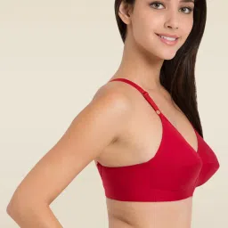 Souminie Red Non Stretchable Bra image 3