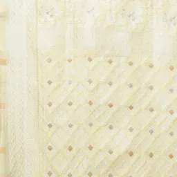 Saree Mall Yellow Cotton Silk Woven Saree With Unstitched Blouse image 5