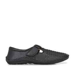 Shences Men's Black Fisherman Sandals image 1