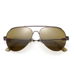 Shisen Fox Green UV Protection Aviator Unisex Sunglasses image 4