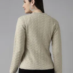 Cayman Beige Embroidered Sweater image 2
