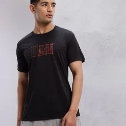 HRX by Hrithik Roshan Men Brand Logo Printed Rapid-Dry Training T-shirt image 5