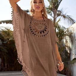 Oh Rare Self Design Swim Cover Up Dress-picture-44