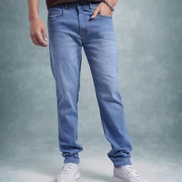 The Roadster Life Co. Men Regular Fit Stretchable Mid-Rise Light Fade Jeans-image-74