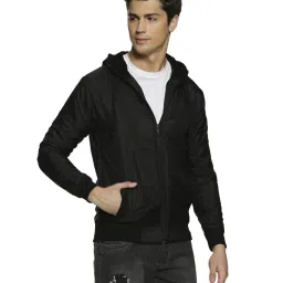 Campus Sutra Black Full Sleeves Solid Jacket image 3